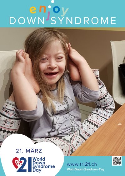 Plakataktion 2017 'enjoy Down Syndrome'