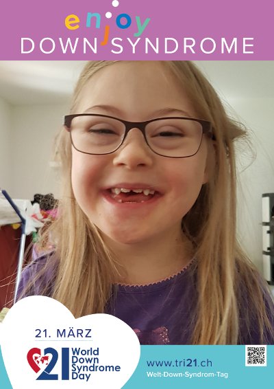 Plakataktion 2017 'enjoy Down Syndrome'