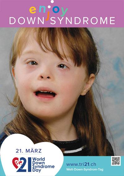 Plakataktion 2017 'enjoy Down Syndrome'
