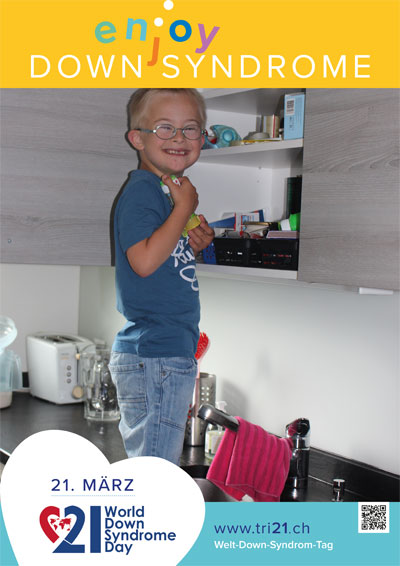 Plakataktion 2017 'enjoy Down Syndrome'