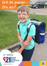Poster zum Welt Down-Syndrom Tag 2018
