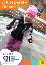 Poster zum Welt Down-Syndrom Tag 2018
