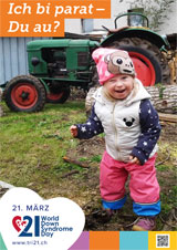 Poster zum Welt Down-Syndrom Tag 2018