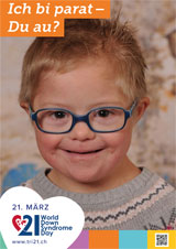 Poster zum Welt Down-Syndrom Tag 2018