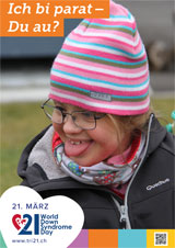 Poster zum Welt Down-Syndrom Tag 2018