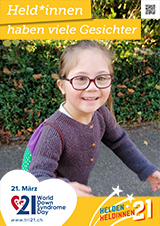 Poster zum Welt Down-Syndrom Tag 2021