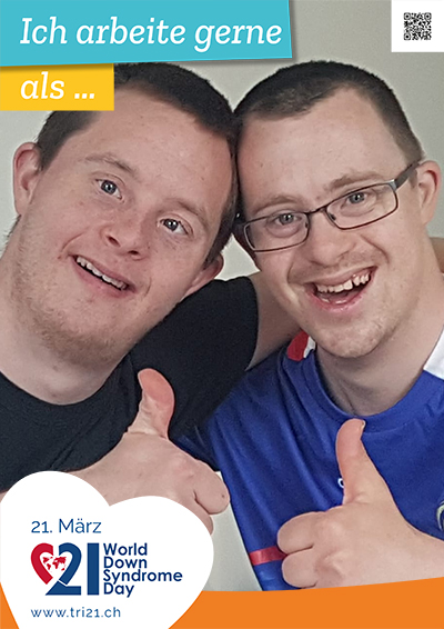 Plakataktion 2022 'Wenn ich gross bin, bin ich.../Ich arbeite gerne als...'