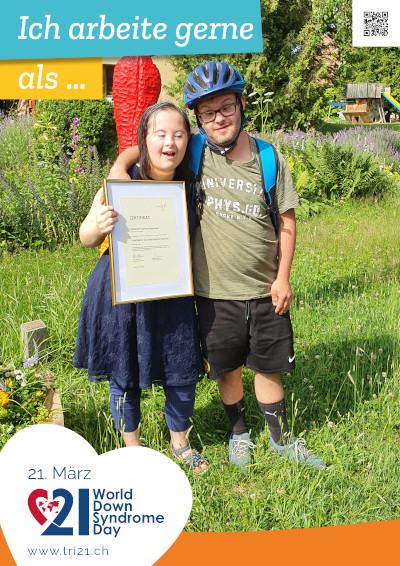 Plakataktion 2022 'Wenn ich gross bin, bin ich.../Ich arbeite gerne als...'