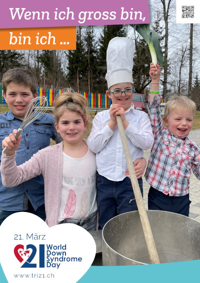 Plakataktion 2022 'Wenn ich gross bin, bin ich.../Ich arbeite gerne als...'