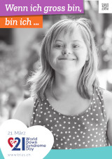 Poster zum Welt Down-Syndrom Tag 2022