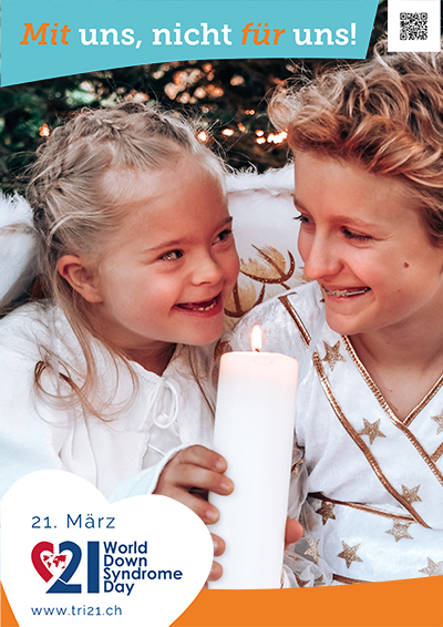 Plakataktion 2023 'Mit uns, nicht für uns!'