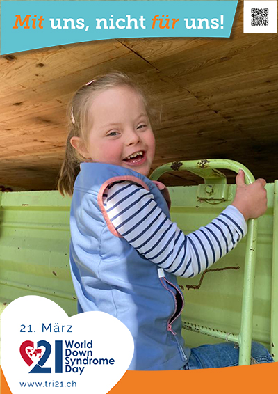 Plakataktion 2023 'Mit uns, nicht für uns!'