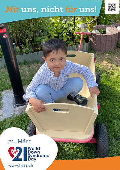 Plakataktion 2023 'Mit uns, nicht für uns!'