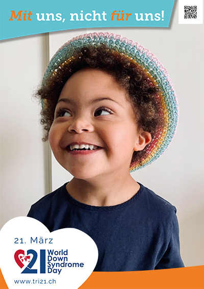 Plakataktion 2023 'Mit uns, nicht für uns!'