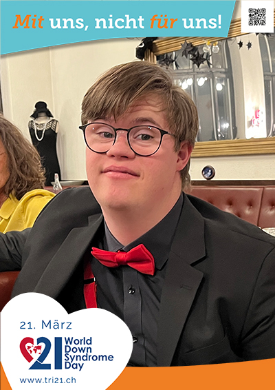 Plakataktion 2023 'Mit uns, nicht für uns!'