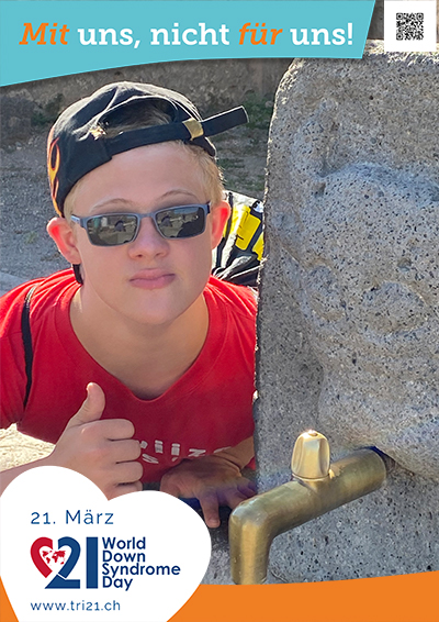 Plakataktion 2023 'Mit uns, nicht für uns!'