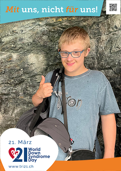 Plakataktion 2023 'Mit uns, nicht für uns!'