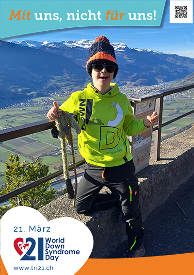 Plakataktion 2023 'Mit uns, nicht für uns!'