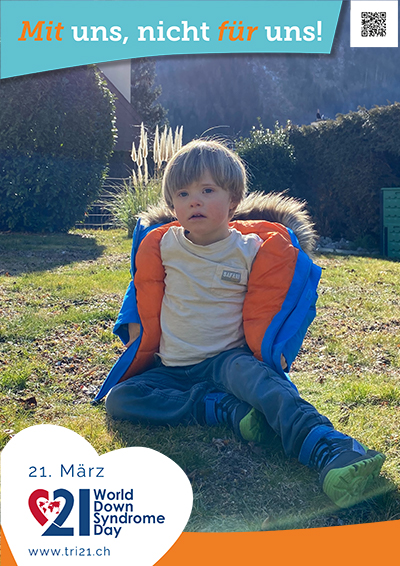 Plakataktion 2023 'Mit uns, nicht für uns!'