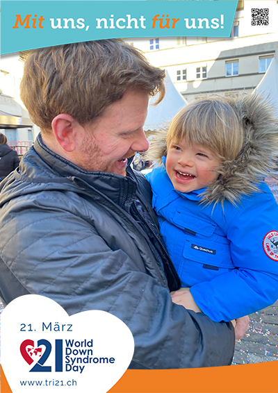 Plakataktion 2023 'Mit uns, nicht für uns!'