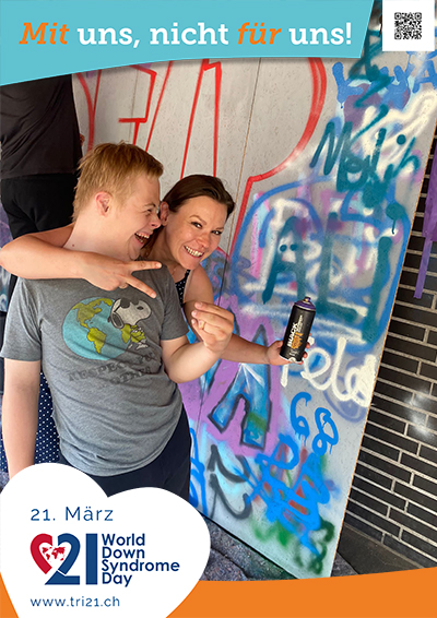 Plakataktion 2023 'Mit uns, nicht für uns!'