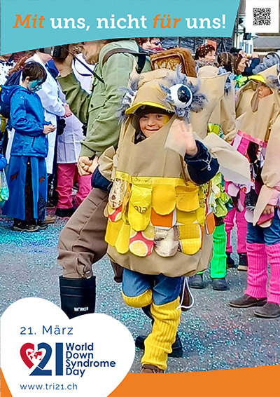 Plakataktion 2023 'Mit uns, nicht für uns!'