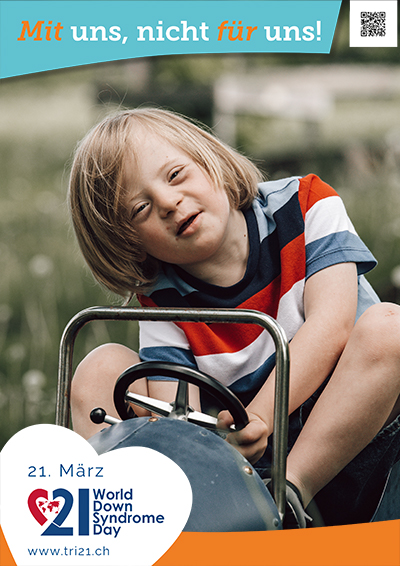 Plakataktion 2023 'Mit uns, nicht für uns!'