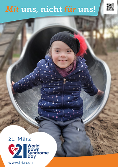 Plakataktion 2023 'Mit uns, nicht für uns!'