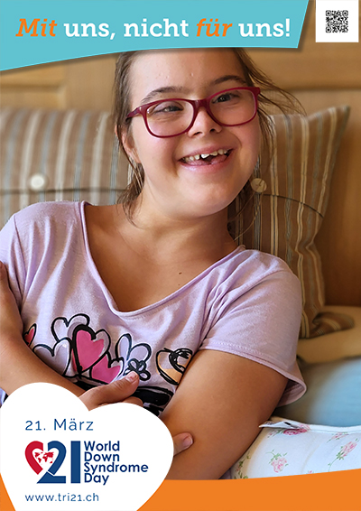 Plakataktion 2023 'Mit uns, nicht für uns!'