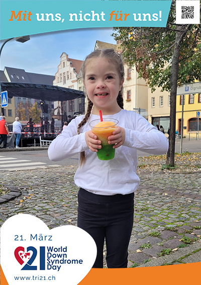 Plakataktion 2023 'Mit uns, nicht für uns!'