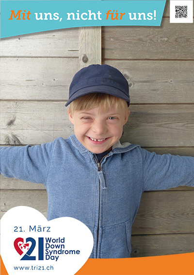 Plakataktion 2023 'Mit uns, nicht für uns!'