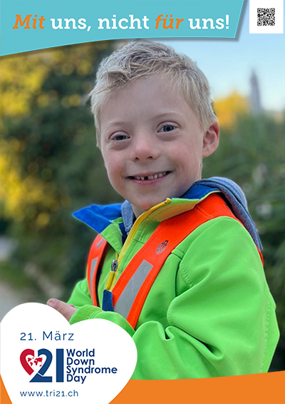 Plakataktion 2023 'Mit uns, nicht für uns!'