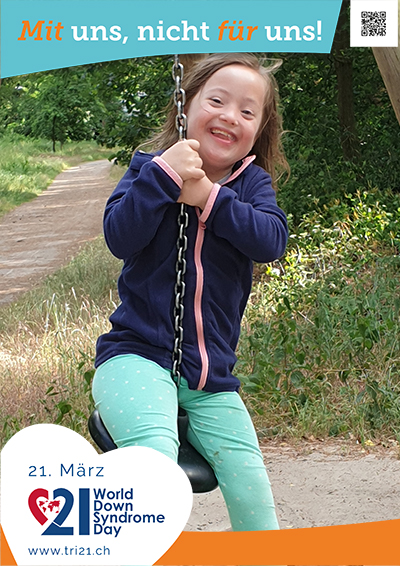 Plakataktion 2023 'Mit uns, nicht für uns!'