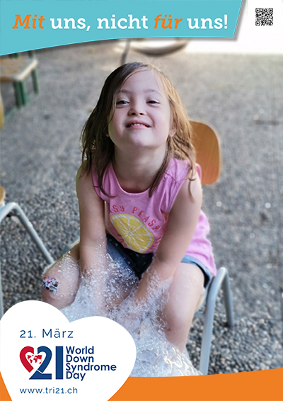 Plakataktion 2023 'Mit uns, nicht für uns!'