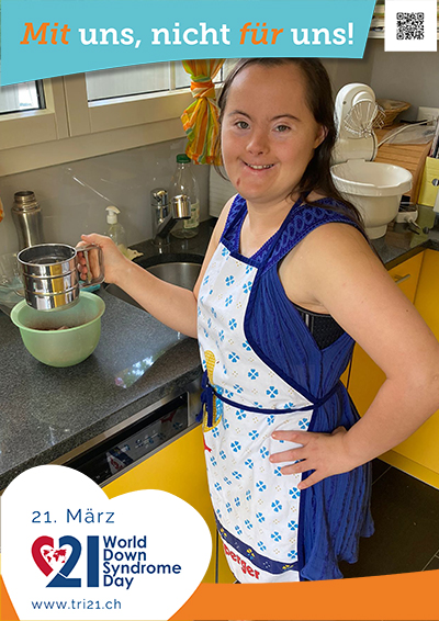 Plakataktion 2023 'Mit uns, nicht für uns!'