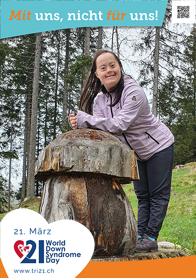 Plakataktion 2023 'Mit uns, nicht für uns!'