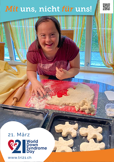 Plakataktion 2023 'Mit uns, nicht für uns!'