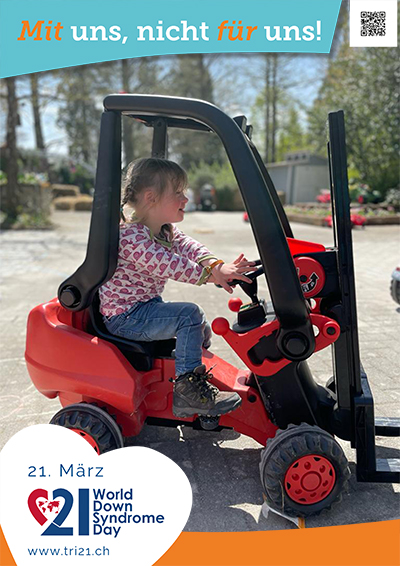 Plakataktion 2023 'Mit uns, nicht für uns!'