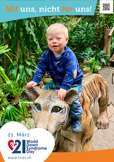 Plakataktion 2023 'Mit uns, nicht für uns!'