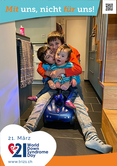 Plakataktion 2023 'Mit uns, nicht für uns!'