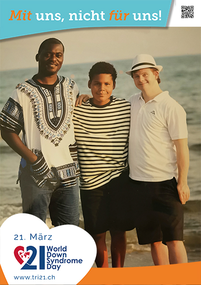 Plakataktion 2023 'Mit uns, nicht für uns!'