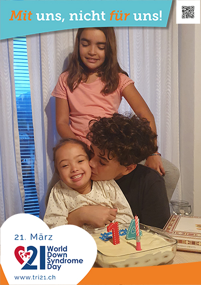 Plakataktion 2023 'Mit uns, nicht für uns!'