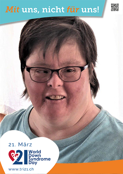 Plakataktion 2023 'Mit uns, nicht für uns!'