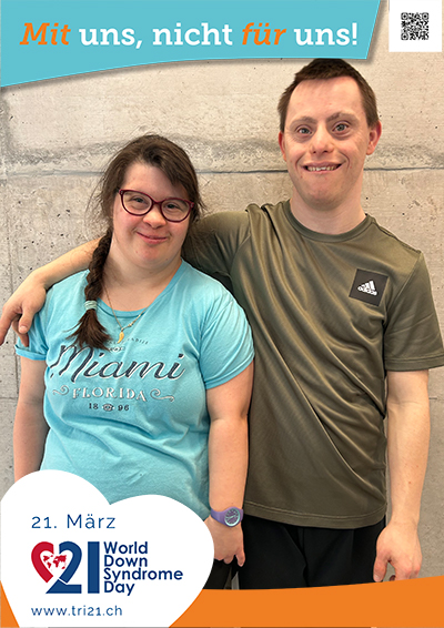 Plakataktion 2023 'Mit uns, nicht für uns!'