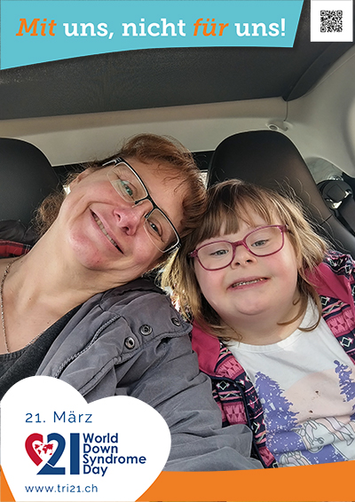 Plakataktion 2023 'Mit uns, nicht für uns!'