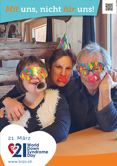 Plakataktion 2023 'Mit uns, nicht für uns!'