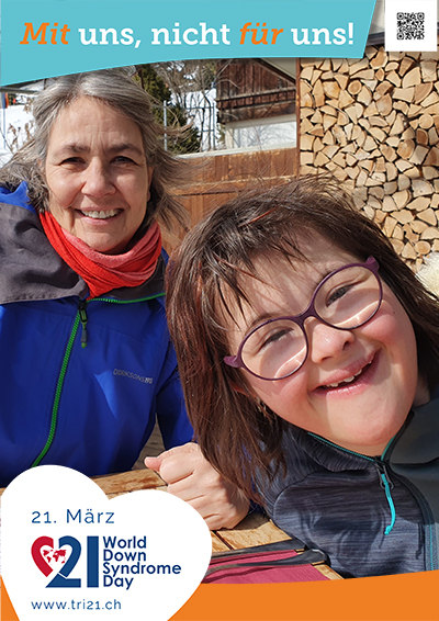 Plakataktion 2023 'Mit uns, nicht für uns!'