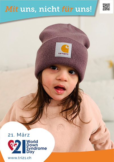 Plakataktion 2023 'Mit uns, nicht für uns!'