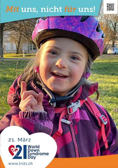 Plakataktion 2023 'Mit uns, nicht für uns!'