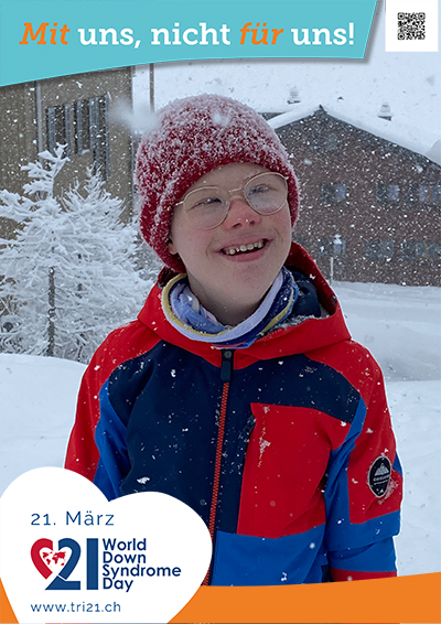 Plakataktion 2023 'Mit uns, nicht für uns!'